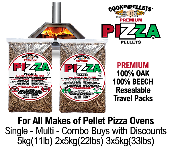 Premium 100% Oak & 100% Beech Pizza Pellets