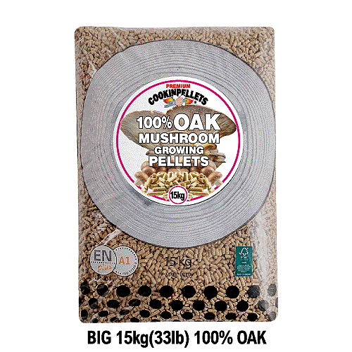 15kg(BIG 33lb) Single Buy - Premium 100% OAK Mushroom Growing Pellets