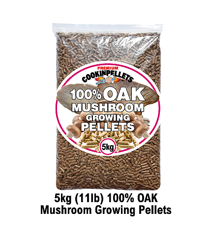 5kg SINGLE BUY Premium 100% Oak Mushroom Growing Pellets
