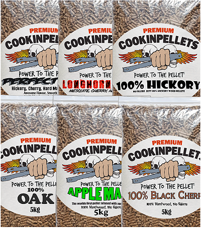 6x5kg CookinPellets TASTERS - Variety Packs