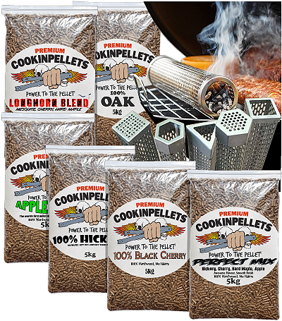 100% Hickory BBQ Smokin'Pellets for all types of BBQ Smoker Tubes
For BBQ Smokin' in Charcoal & Gas BBQ's